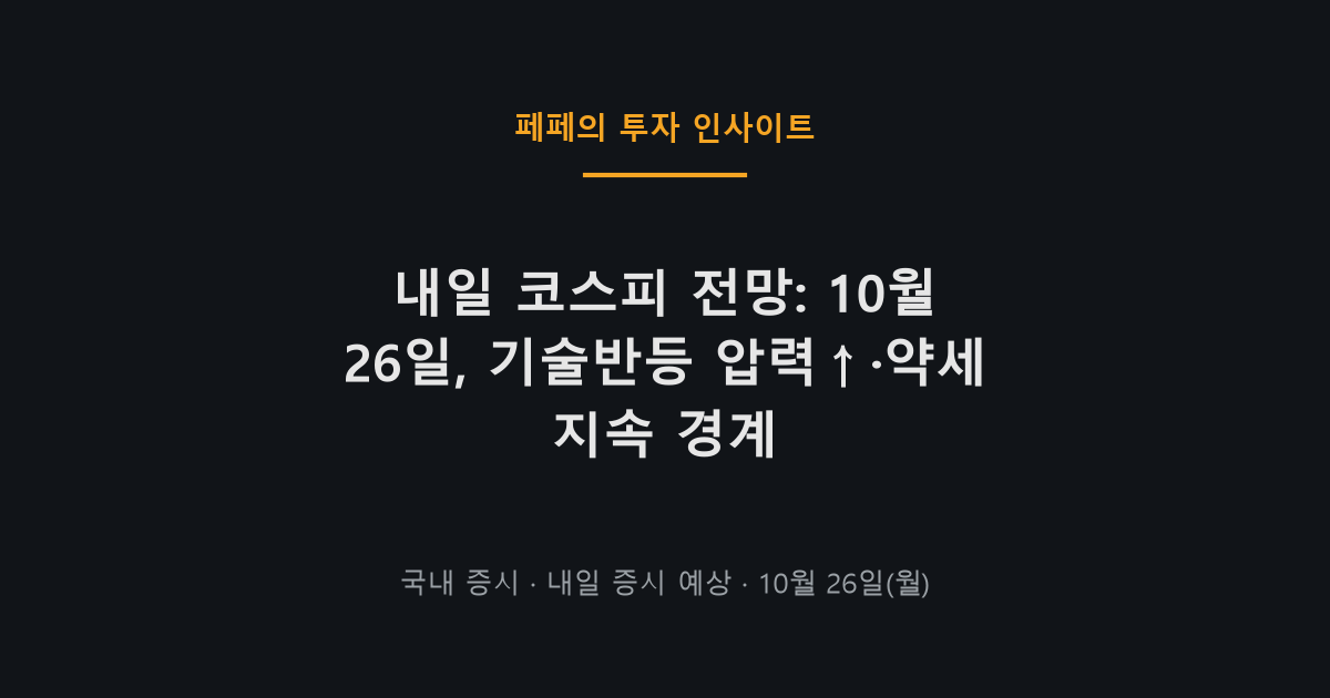 내일 코스피 전망, 변동성 확대된 증시 그래프