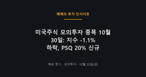 미국주식 모의투자 종목과 PSQ 인버스ETF 방어전략